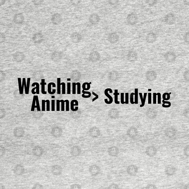 Watching Anime > Studying by TheGardenofEden